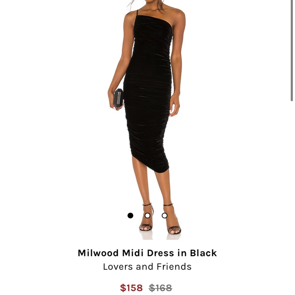 nwt Lovers and Friends velvet dress size M